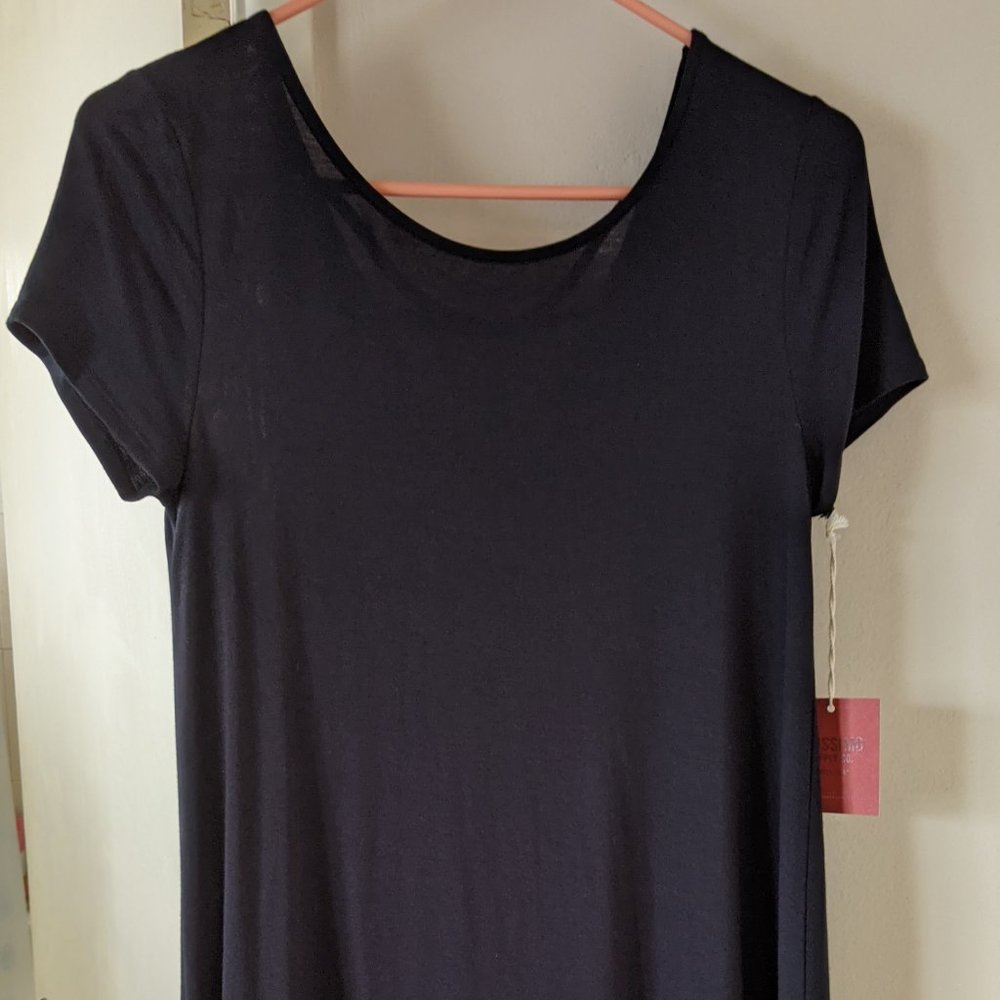 Black T-shirt dress